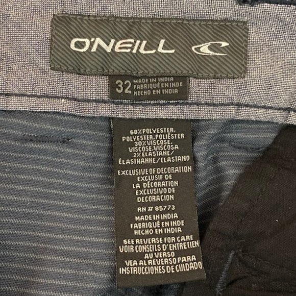 O'Neill Flat Front Subtle Striped Shorts | Size 32 - Picture 6 of 7